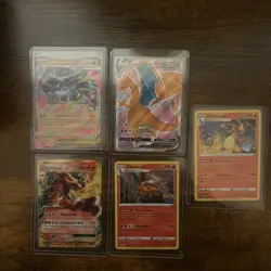 Pokemon Cards 5 card Charizard lot with HOLLO Near mint condition - Image 3