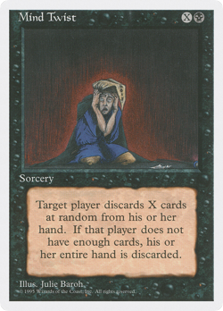 Mind Twist #31 (MP) Fourth Edition 4ED Magic MTG - Image 1