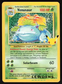 Venusaur - 15/102 - Holo Rare - Celebrations Classic Collection - Pokemon Card 2 - Image 1