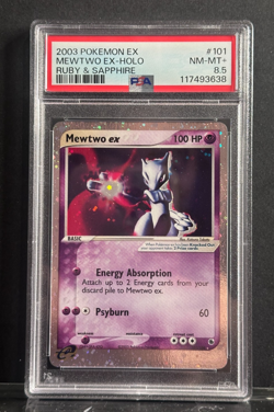 Pokemon Mewtwo ex 101/109 2003 ex Ruby & Sapphire PSA8.5 - Image 1