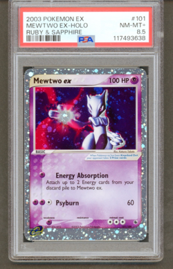 Pokemon Mewtwo ex 101/109 2003 ex Ruby & Sapphire PSA8.5 - Image 3