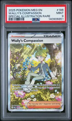 2025 POKEMON MEG EN-MEGA EVOLUTION #186 WALLY'S COMPASSION PSA 9 - Image 1