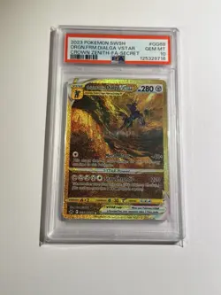 pokemon origin forme dialga vstar gem mint psa 10 gg68/gg70 eng english gold - Image 1