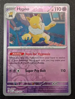 Pokemon TCG - Hypno Uncommon SV: Scarlet & Violet 151 097/165 NM - Image 1