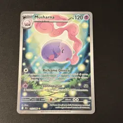 Pokemon Musharna 117/086 Blk It Ita Near Mint Rara Illustrazione Luce Nera Holo - Image 1