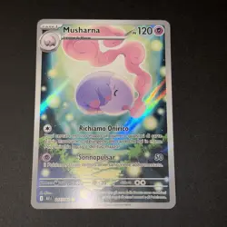 Pokemon Musharna 117/086 Blk It Ita Near Mint Rara Illustrazione Luce Nera Holo - Image 2