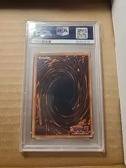 2005 Yu-Gi-Oh Chaos Emperor Dragon-Envoy Of The End TLM-ENSE2 Ultra Rare PSA 8 - Image 2