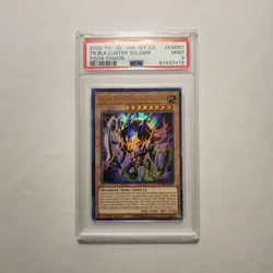 2020 YUGIOH 1st Ed. Toon Chaos EN001 Toon Black Luster Soldier PSA 9 Card MINT - Image 1