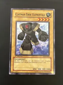 Yu-Gi-Oh! Comune 1ªEd IT NM Tlm-it003 Soldato-Clayman Eroe Elementale - Image 1