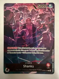 Shanks (English Version 2nd Anniversary Set) OP09-001 One Piece Promotion Cards - Image 1