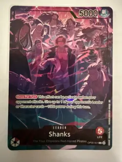 Shanks (English Version 2nd Anniversary Set) OP09-001 One Piece Promotion Cards - Image 2