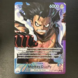 One Piece Monkey D. Luffy OP11-040 A Fist of Divine Speed Alt Art Leader English - Image 1