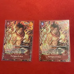 One Piece CCG Portgas Ace ST15-005 SR Illustration Box Vol. 5 Promo - MINT x2 - Image 2