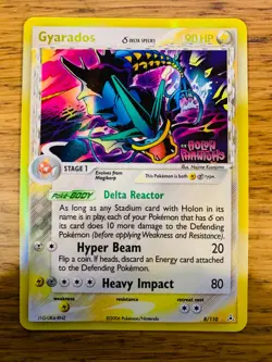 NM! Gyarados (8/110) EX Holon Phantoms Stamped Reverse Holo Delta Pokemon Card! - Image 1