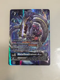 Digimon Card Game MetalSeadramon Ace EX8-026 SR Alt Art Chain of Liberation - NM - Image 1