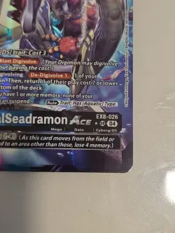Digimon Card Game MetalSeadramon Ace EX8-026 SR Alt Art Chain of Liberation - NM - Image 2