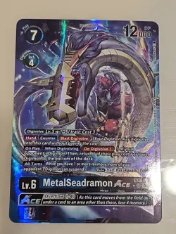 Digimon Card Game MetalSeadramon Ace EX8-026 SR Alt Art Chain of Liberation - NM - Image 3