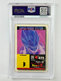 Dragon Ball Super Saiyan Vegeta #939 Amada PP Card Pt. 22 Hard Prism 1993 PSA 7 - Image 2
