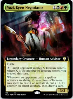 Vazi, Keen Negotiator (Extended Art)(Foil) Commander: Streets of New Capenna,110 - Image 1