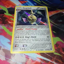 Pokemon TCG Aegislash Full Art Holo Xy Staff Stamp Ultra Rare 85/146 Near Mint - Image 2