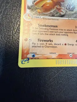 Pokemon TCG Charmeleon EX Dragon 99/97 Holo Secret Rare Near Mint Condition - Image 2