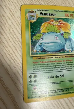 Venusaur Brazilian Base Set Holo Vintage Original Pokemon Card - Image 5
