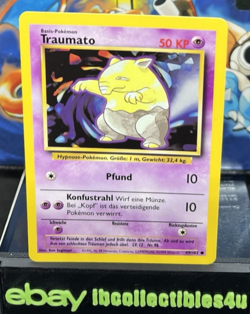 Drowzee "Traumato" 49/102 Pokemon TCG German Regular Common Base Set Card NM F/S - Image 1