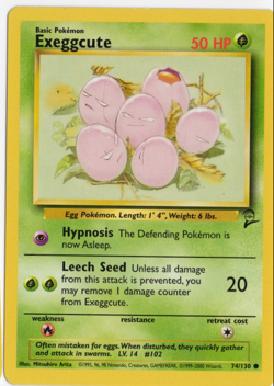Exeggcute 74/130 Base 2 Set Pokemon Card - Image 1