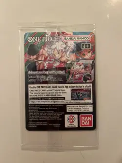 One Piece Card Game Monkey D. Luffy US Voyage Promo Sealed College Basketball - Image 2