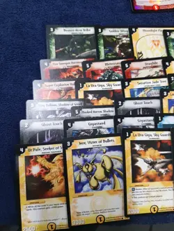 2-Duel Masters White Dragon Card Holder Cases With Belt Clips and 70 Cards - Image 4