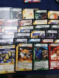 2-Duel Masters White Dragon Card Holder Cases With Belt Clips and 70 Cards - Image 5