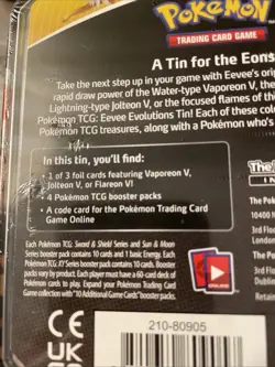 Pokemon Trading Card Game: Eevee Evolutions Tin - Vaporeon V - Image 4
