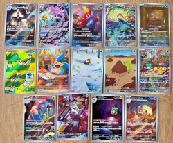 14 Pokemon cards lot -JP- Ancient Roar/Black Flame/ Raging Surf/Future Flash - Image 1