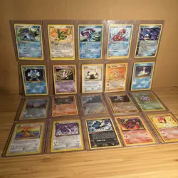 Pokemon Card Lot of 20 Vintage Cards Various Series Random Holos & Rares Played - Image 1