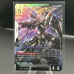 Freedom Gundam - Newtype Rising #GD01-065 LR - NM Holo Foil Gundam Card Game - Image 1