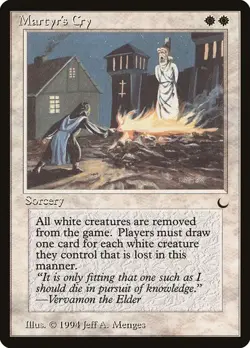 The Dark MTG Martyr's Cry Magic Rare - Image 1