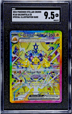 Galvantula Pokemon Stellar Crown Special Illustration Rare SIR #168 SGC 9.5 MInt - Image 1
