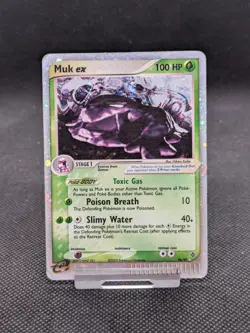 Pokemon Muk EX Dragon Holo Card 96/97 EX Dragon Rare Played - Image 1