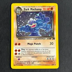Dark Machamp 10/82 Team Rocket Holo Rare Pokemon Card - Image 1