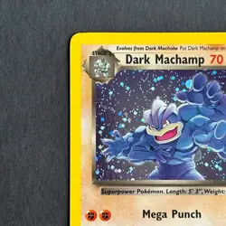 Dark Machamp 10/82 Team Rocket Holo Rare Pokemon Card - Image 2
