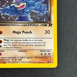 Dark Machamp 10/82 Team Rocket Holo Rare Pokemon Card - Image 4