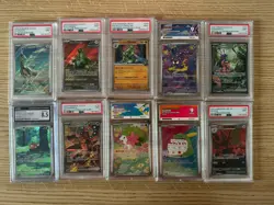PSA POKEMON SCARLET & VIOLET SLAB BUNDLE - 10 SLABS (PSA 9/ACE 9) - ENGLISH - Image 1