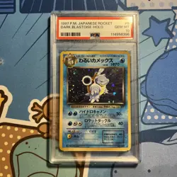 1997 Pokemon Japanese Rocket Dark Blastoise #9 Holo PSA 10 Gem Mint! - Image 1