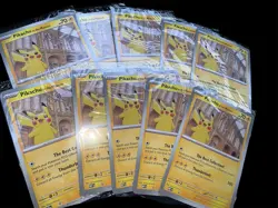 10x Pokemon Pikachu at the Natural History Museum Sealed Jumbo Promo Rare - Image 1