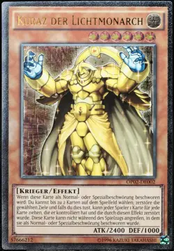 Yu-Gi-Oh! Kuraz Der Lichtmonarch OP02-DE002 Ultimate Rare [EX] | DE 2016 - Image 1