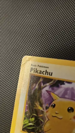 Pokemon Pikachu 40 HP Red Cheeks Base Set Shadowless 58/102 Common Wizards Card - Image 3