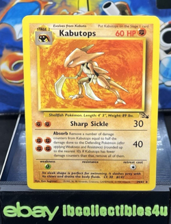 Kabutops 24/62 Non Holo Fossil Set Rare Pokemon Card 1999 WOTC NM FREE SHIPPING - Image 1