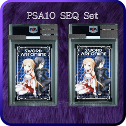 PSA 10 Asuna Sinon Lisbeth Sword Art Online SAO Playing Card Joker Set 2016 - Image 2
