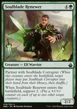 Magic the Gathering MTG Soulblade Renewer (18) Battlebond LP - Image 1