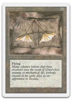 Ornithopter (LP) Revised Edition 3ED Magic MTG - Image 1